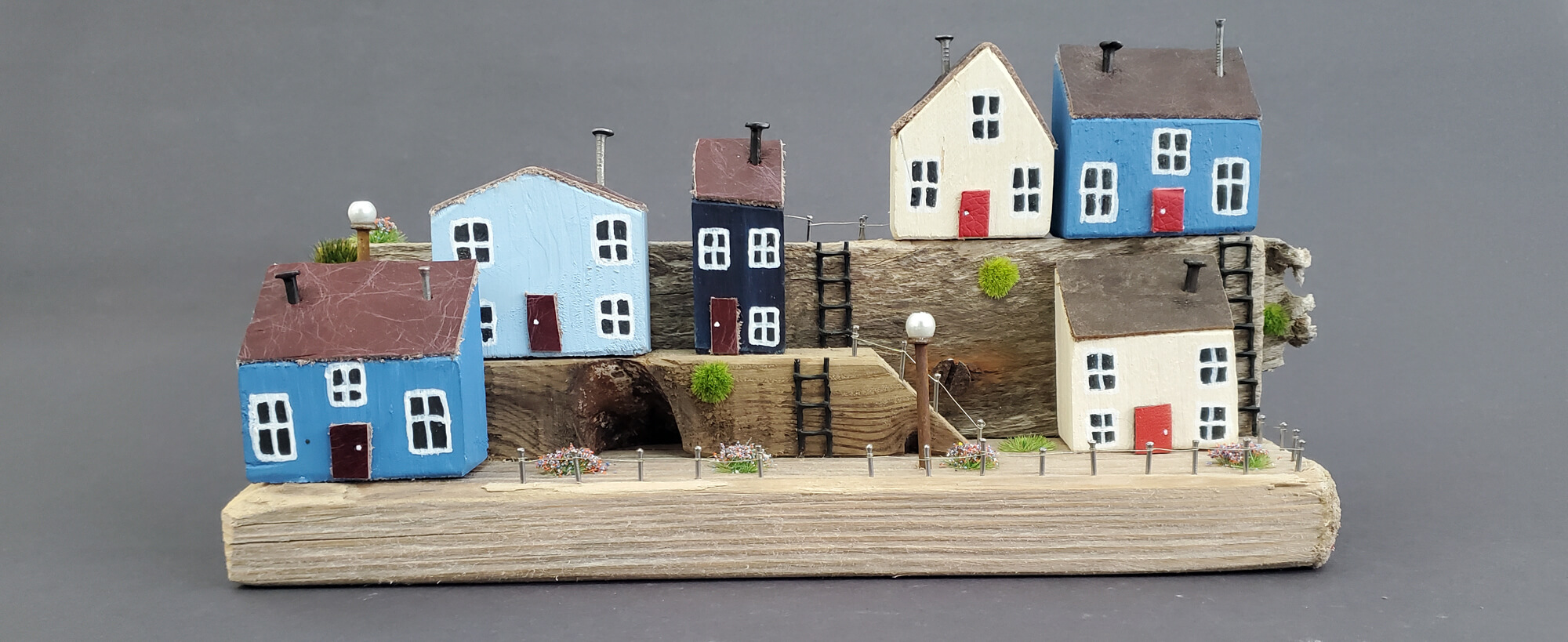 Pam Roelich driftwood houses