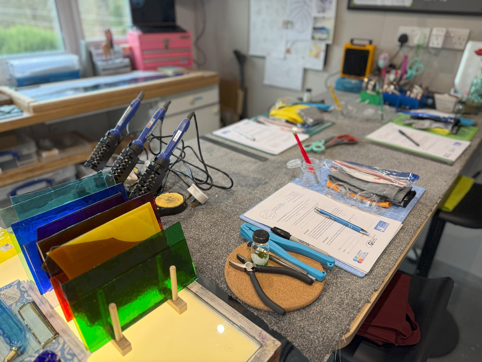 North Lakes Stained Glass studio