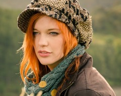 Product Design, Baker Boy cap: made from Linton Tweeds.