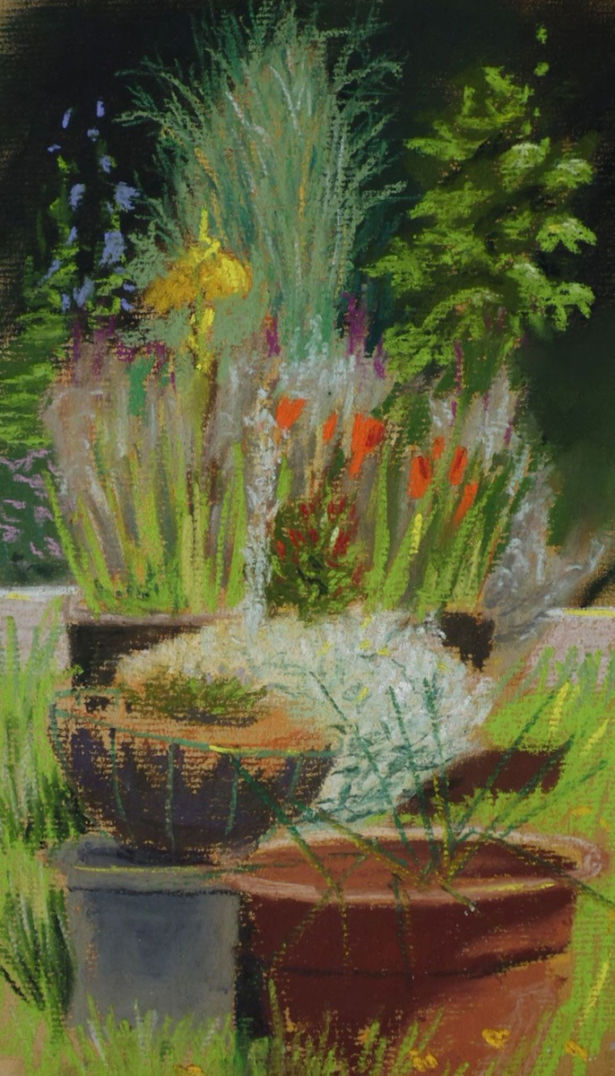 <strong>Sarah Colgate</strong> Garden with Pots