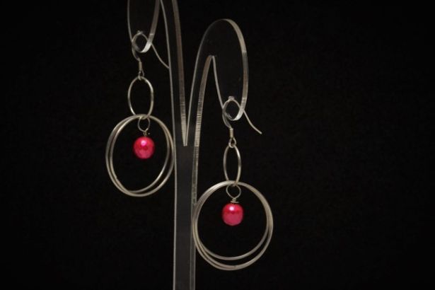 <strong>The Hangman and Blacksmith</strong> Silver Circle Earrings
